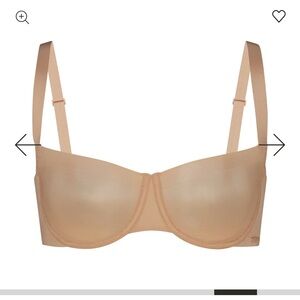 SKIMS No-Show Unlined Balconette Bra – Clay